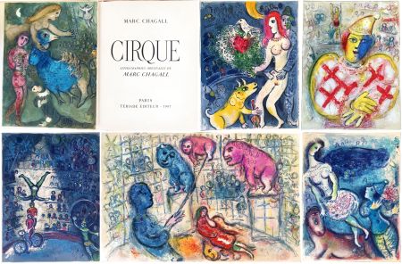 Livre Illustré Chagall - CIRQUE. 38 lithographies originales (Tériade 1967)