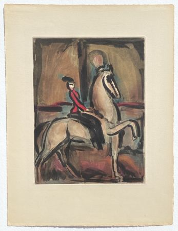 Aquatinte Rouault - Cirque – Amazone