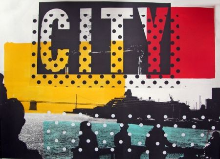 Lithographie Soulie - CITY Lithographie de Tony SOULIE