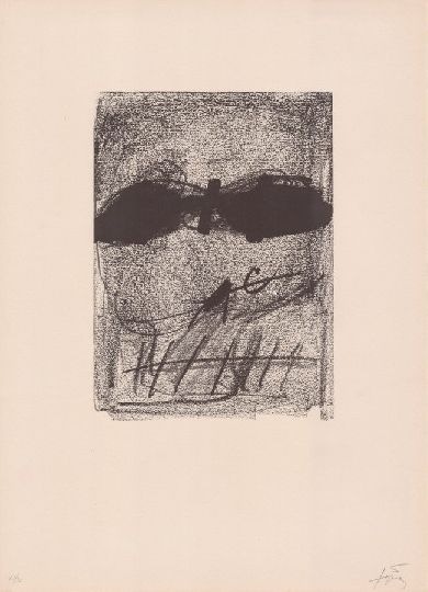 Lithographie Tàpies - Clau de foc