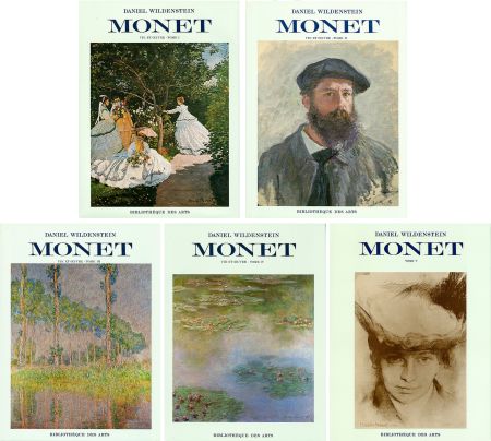 Livre Illustré Monet - CLAUDE MONET. CATALOGUE RAISONNÉ (Peintures, pastels et dessins). 5 volumes. 1974-1991