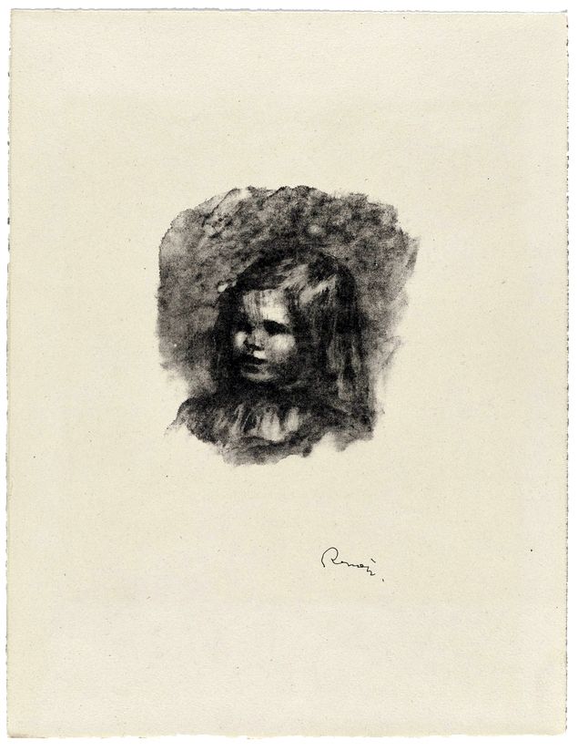 Lithographie Renoir - Claude Renoir, Tourné à gauche