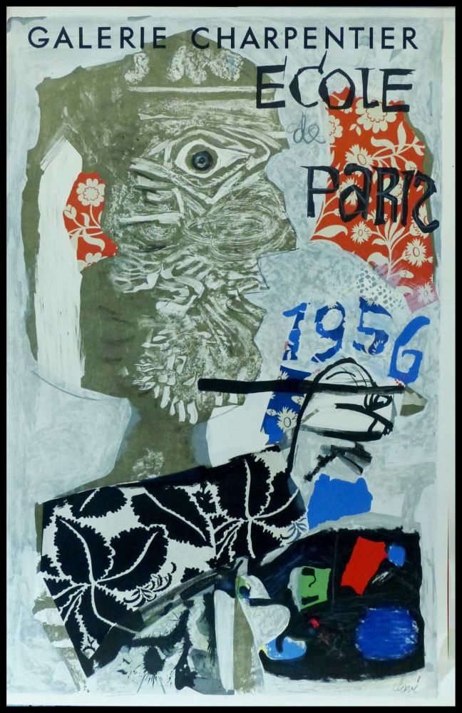 Affiche Clavé - CLAVÉ - ECOLE DE PARIS, GALERIE CHARPENTIER 