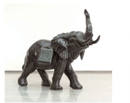 Multiple Sweetlove - Cloned black elephant with watercans