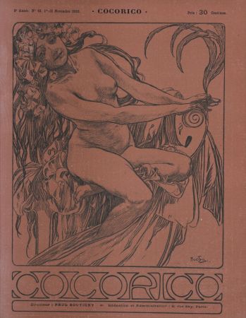 Lithographie Mucha - Cocorico #2, 1900