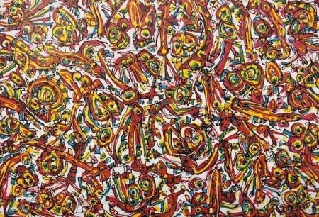 Lithographie Saura - Coctail party I