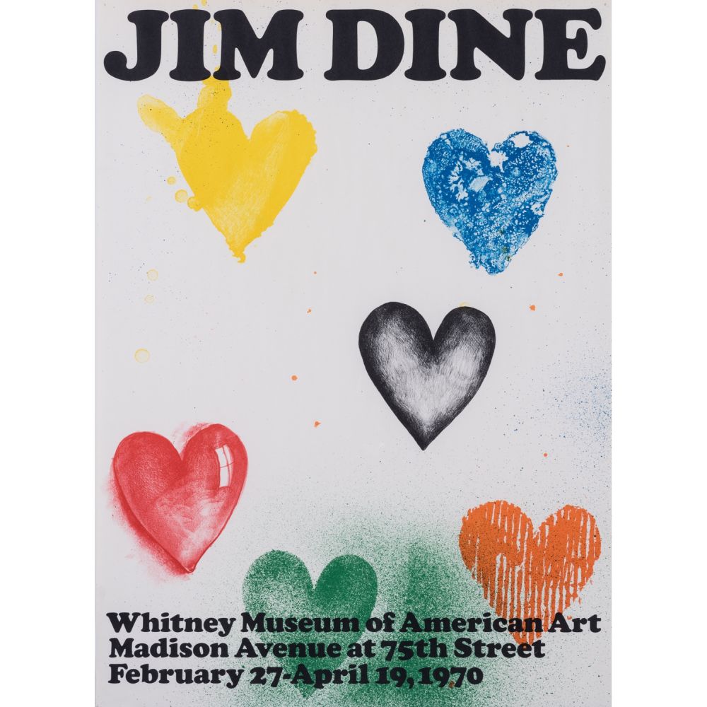 Affiche Dine - Coeurs pour le Whitney