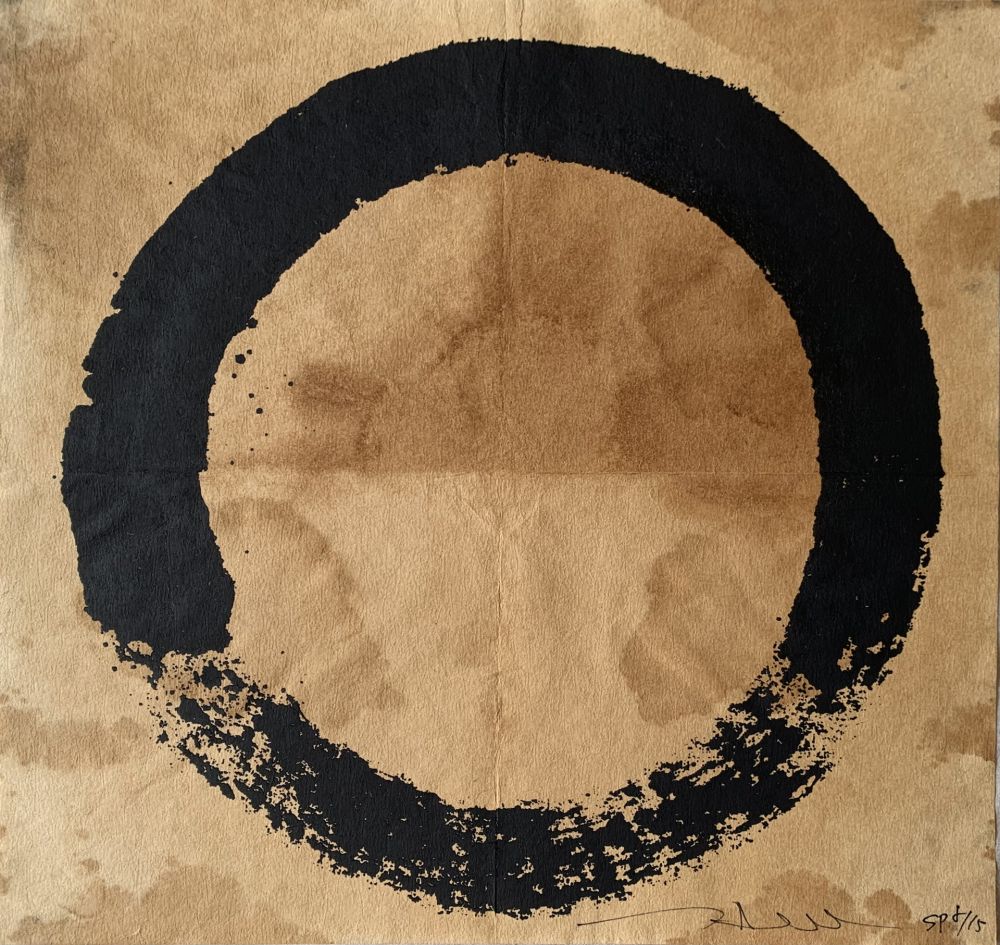 Sérigraphie Murakami - Coffee Zen Enso: Black
