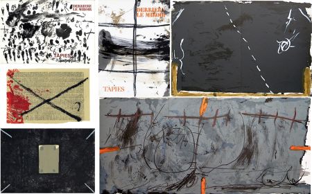 Livre Illustré Tàpies - COLLECTION COMPLÈTE des 7 volumes de la revue DERRIÈRE LE MIROIR consacrés à Antoni Tàpies: 30 LITHOGRAPHIES (de 1967 à 1982).