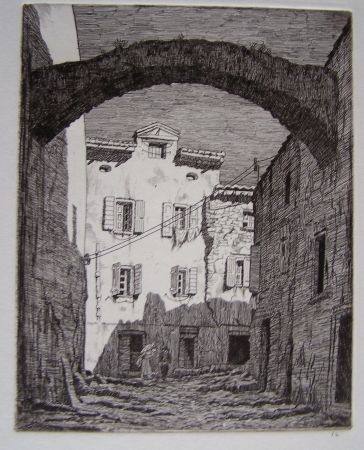 Gravure Strang - Collioure