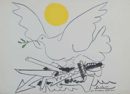 Lithographie Picasso - Colombe de l´Avenir