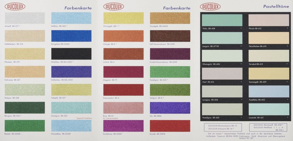 Sérigraphie Hirst - Colour chart, glitter (H3)