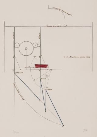 Eau-Forte Duchamp - Combat de boxe