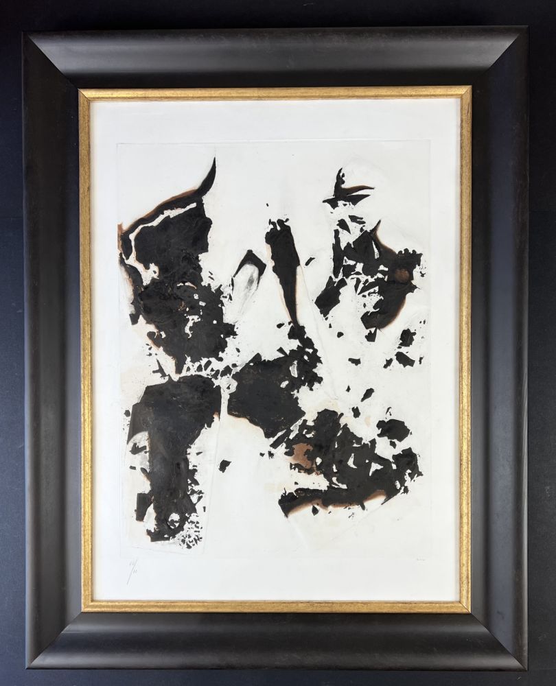 Eau-Forte Et Aquatinte Burri - Combustioni