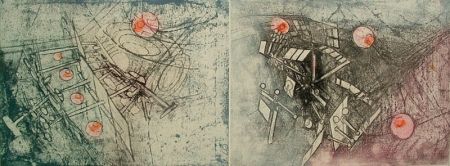 Gravure Matta - Come Detta Dentro Ve Significo, plates 18 & 19 (diptych)