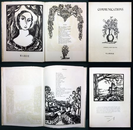 Livre Illustré Vlaminck - COMMUNICATIONS. Poèmes & bois graves (1921).