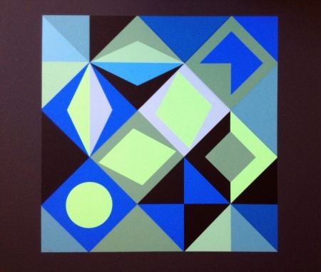 Lithographie Vasarely - COMPOSICION