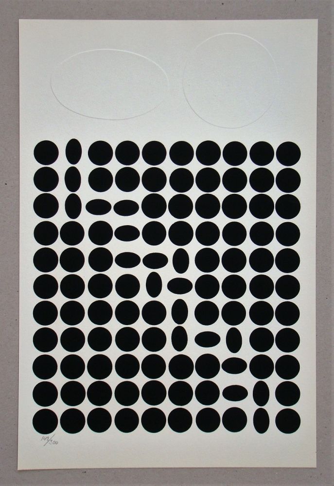 Sérigraphie Vasarely - Composition