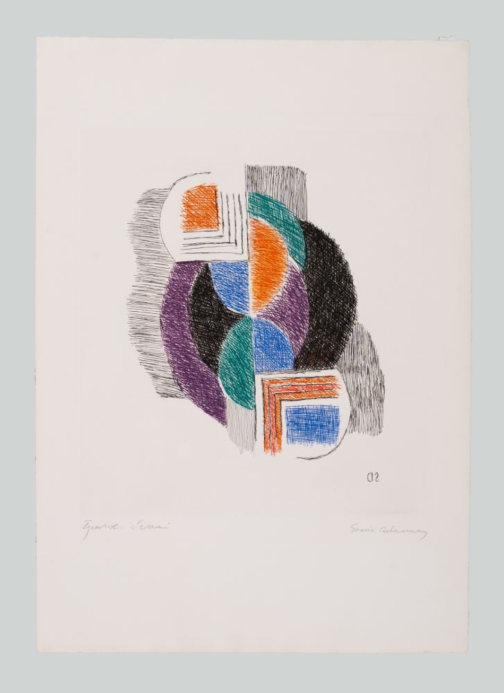 Gravure Delaunay - Composition