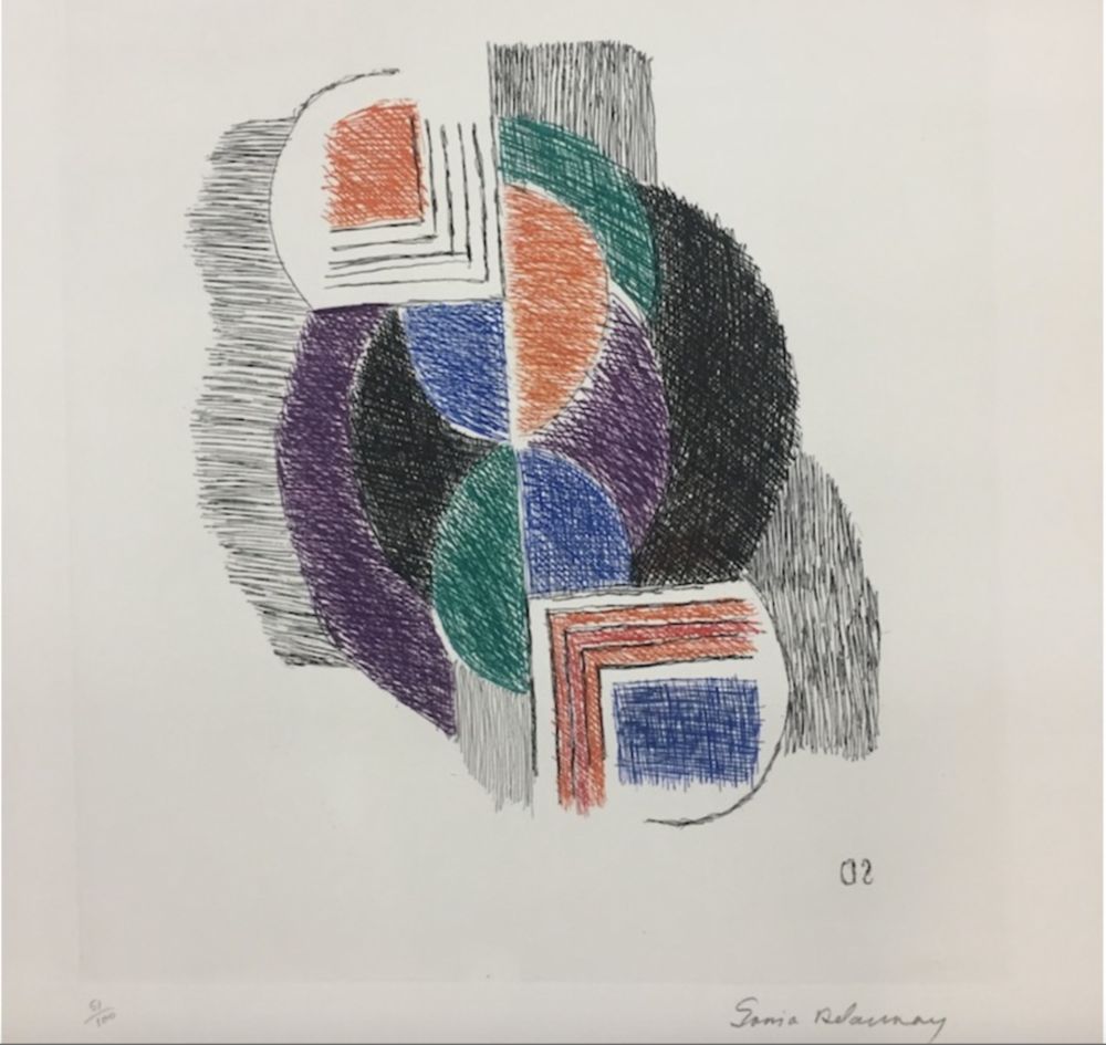 Gravure Delaunay - Composition