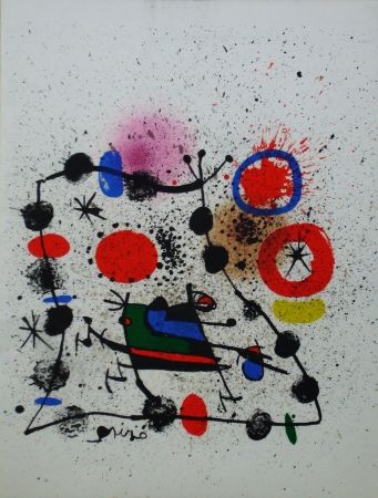 Lithographie Miró - Composition