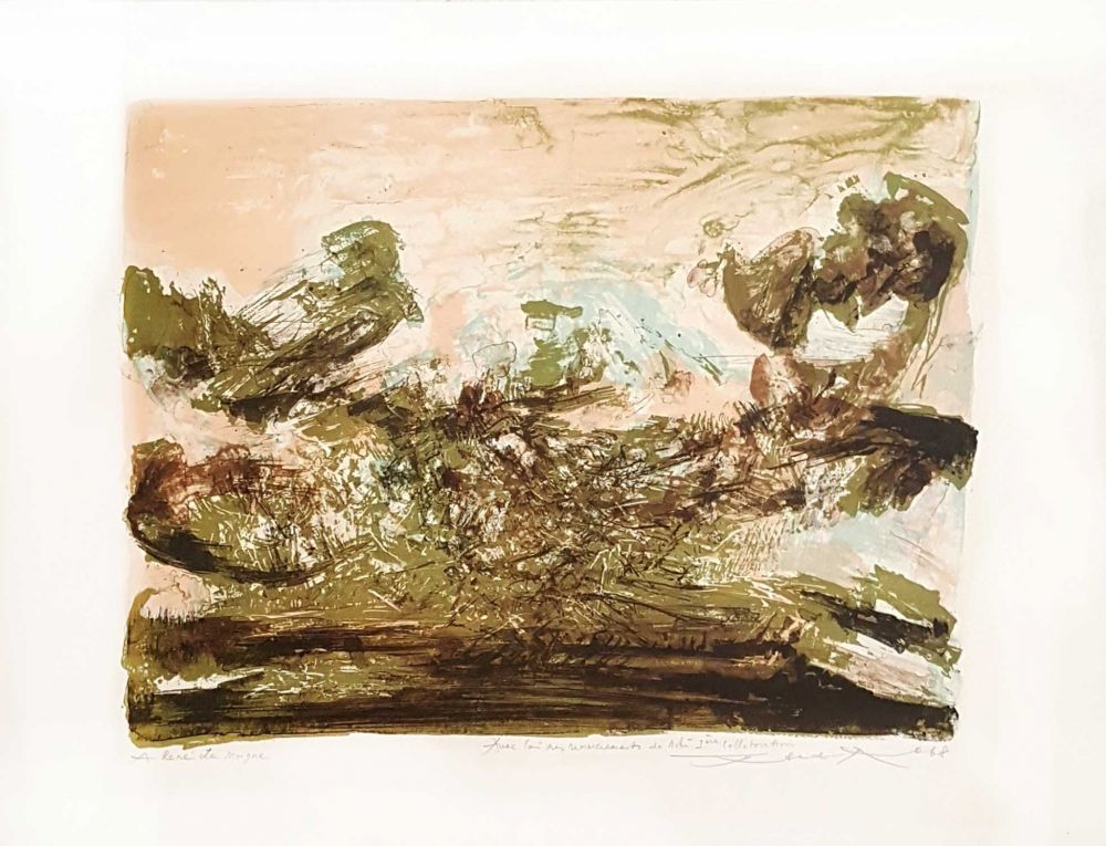 Lithographie Zao - Composition