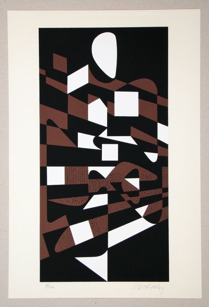 Sérigraphie Vasarely - Composition