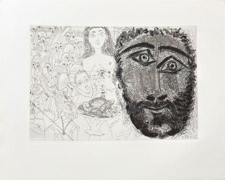 Gravure Picasso - Composition