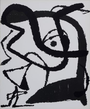 Gravure Sur Bois Miró - Composition