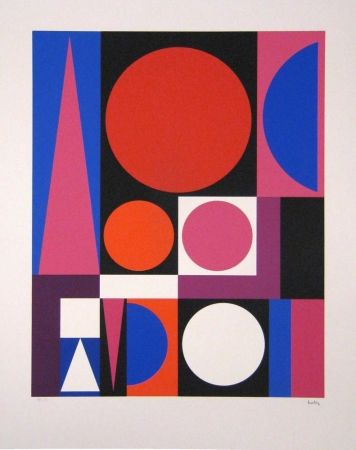 Sérigraphie Herbin - Composition