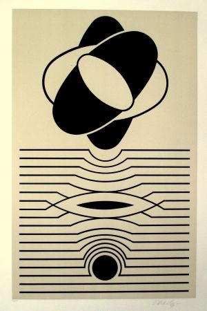 Sérigraphie Vasarely - Composition