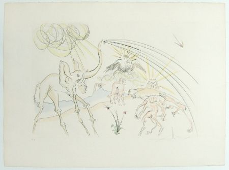 Gravure Dali - Composition