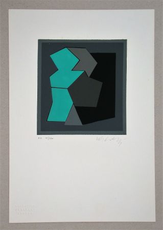 Sérigraphie Vasarely - Composition