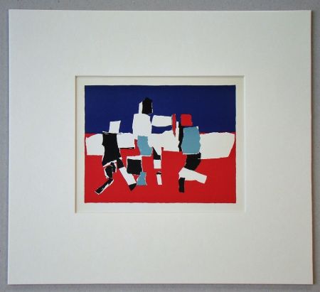 Lithographie De Stael - Composition - 1951