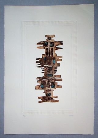 Aquatinte Springer - Composition - 1970