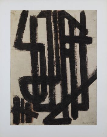Lithographie Soulages (After) - Composition #11, 1962