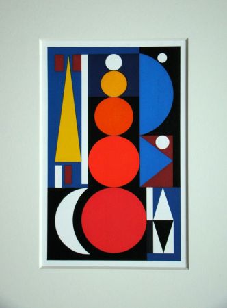 Sérigraphie Herbin - Composition, 1949