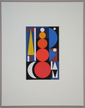 Sérigraphie Herbin - Composition, 1949