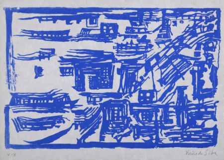 Sérigraphie Vieira Da Silva - Composition, 1959 - Hand-signed