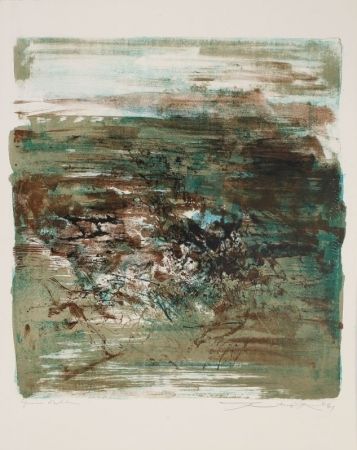 Lithographie Zao - Composition 1961
