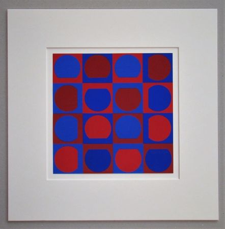 Sérigraphie Vasarely - Composition 1964