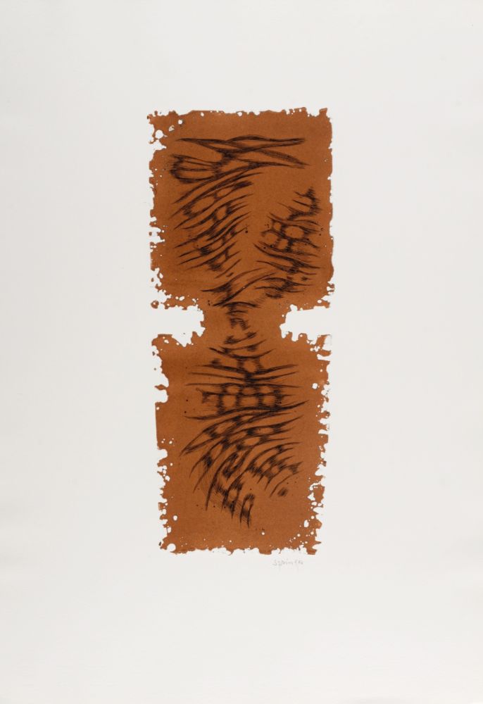 Gravure Springer - Composition, 1965 - Hand-signed