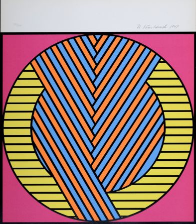 Sérigraphie Krushenick - Composition, 1967 - Hand-signed