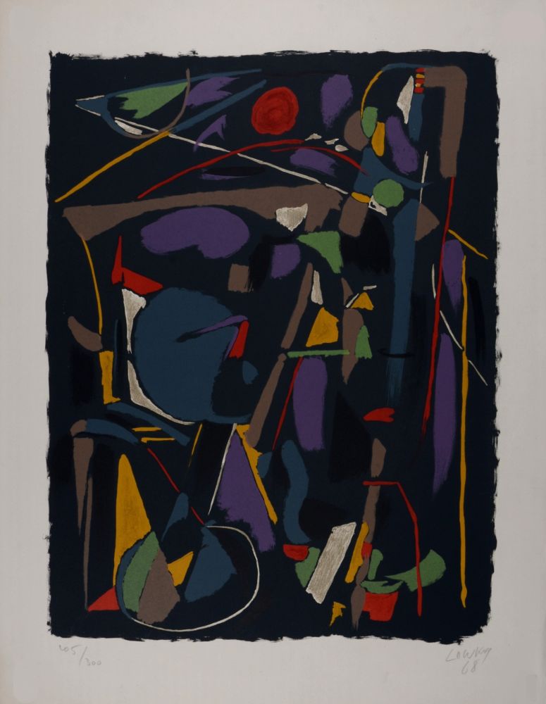 Lithographie Lanskoy - Composition, 1968 - Hand-signed