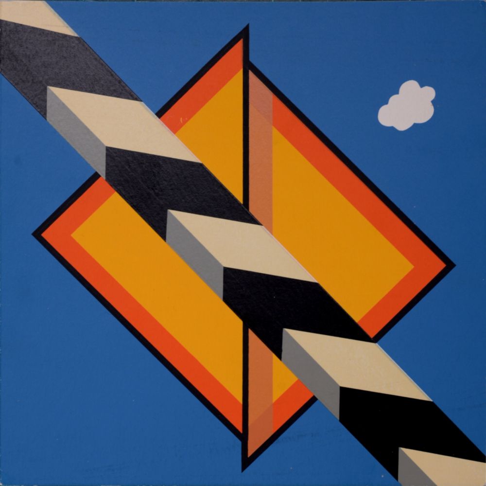 Sérigraphie D'arcangelo - Composition, 1969