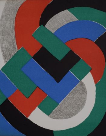 Lithographie Delaunay - Composition, 1969