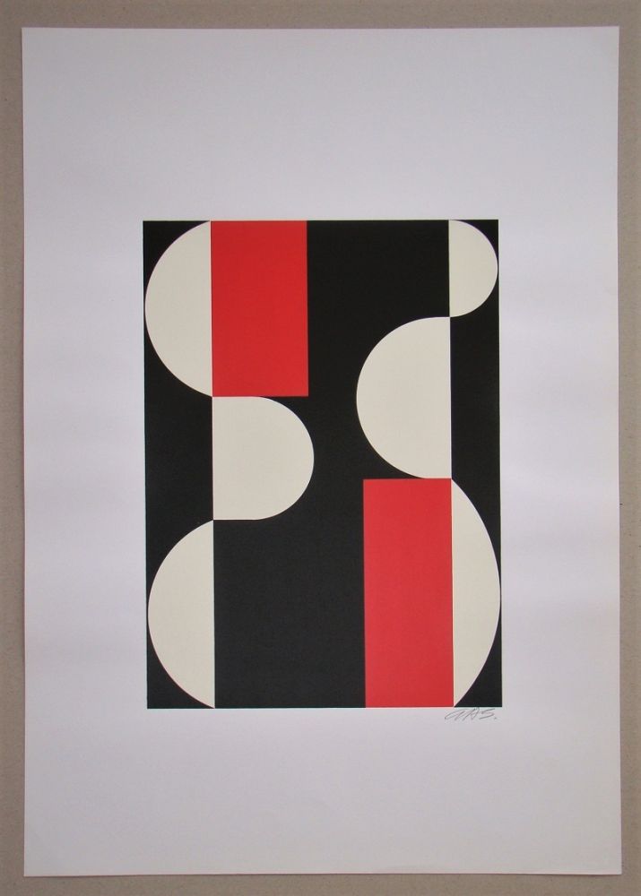 Sérigraphie Béöthy Steiner - Composition, 1970