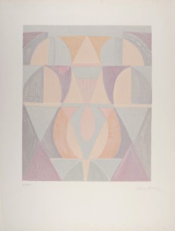 Lithographie Charchoune - Composition, 1971 - Hand-signed