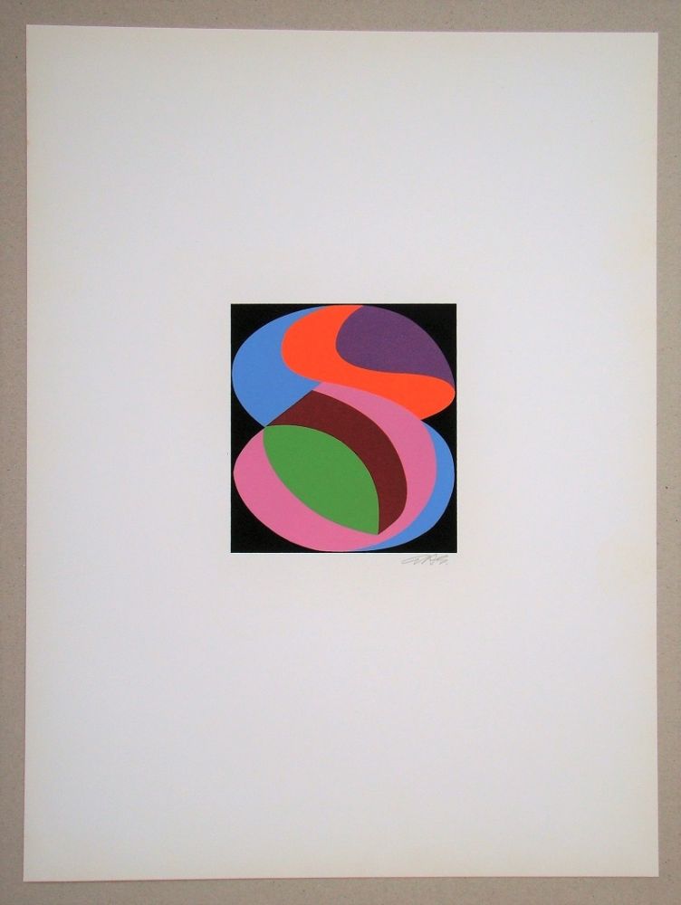 Sérigraphie Béöthy Steiner - Composition, 1972