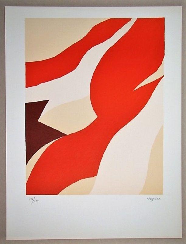 Lithographie Bazaine - Composition 1974
